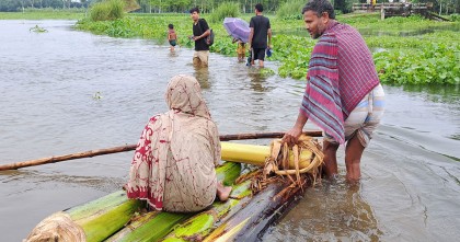 তিস্তার পানি বিপৎসীমার ওপরে, লালমনিরহাটে ২০ হাজার মানুষ পানিবন্দি