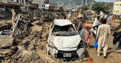 Pakistan floods: No one to bury in a village
