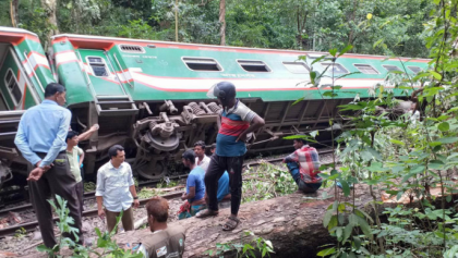 Sylhet railway disconnected after derailment.