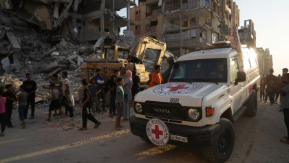 Israeli forces shot on a bus Friday, killing nine people, according to Gaza's civil defense