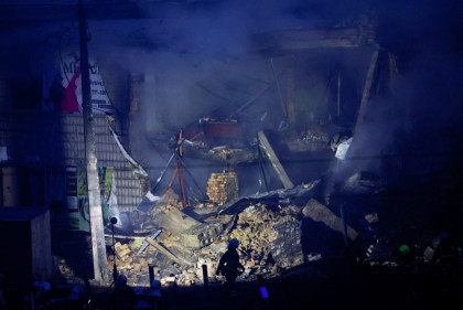 Russian strikes leave a Ukrainian city without electricity