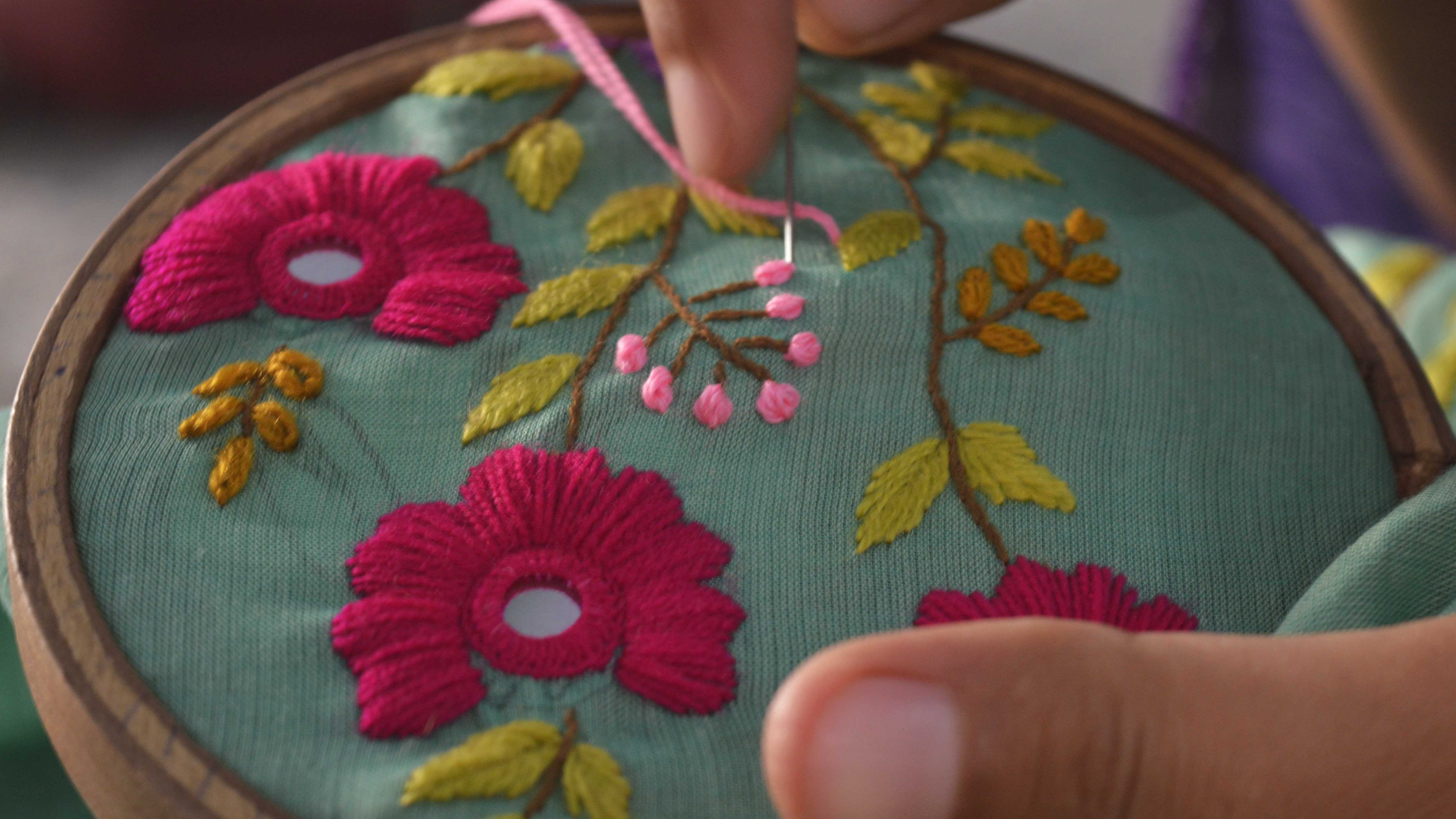 Decorative needlework brings economic empowerment to rural women