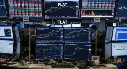 The stock market witness a flat