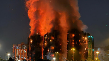 Hong Kong high-rise fire kills at least 44, still burning