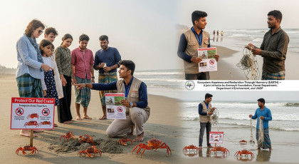 Red Crab Conservation Could Boost Tourism at Cox’s Bazar Beaches