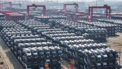 China's trade surplus exceeds $1 trillion, despite drop in US-bound exports.