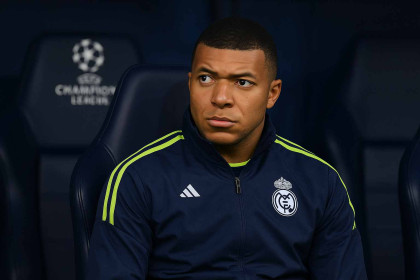 Mbappe on bench for Real Madrid’s clash with Man City