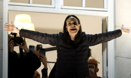 Venezuelan opposition leader emerges from hiding after winning Nobel