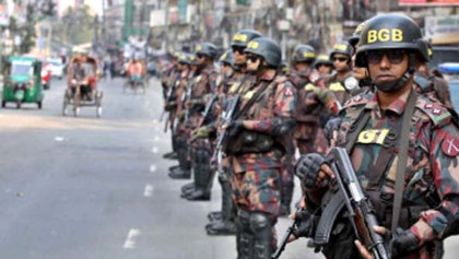 20 Platoons BGB Deployed to ensure safeguarding Osman Hadi’s janaza