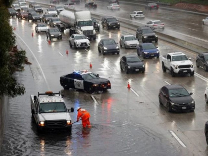 California is hit by flash floods and heavy rain