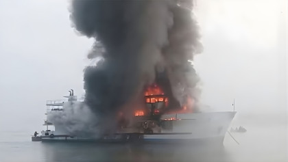 St Martin-bound ship fire kills crew member