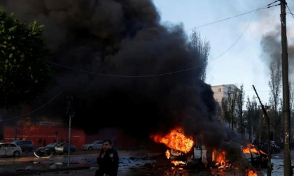 Powerful explosions heard in Ukraine’s capital