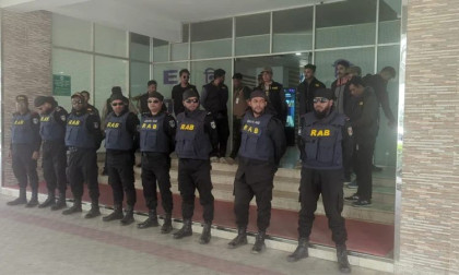 Strong security at EC prior to Tarique Rahman's arrival