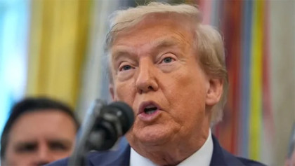 Trump claims his global military power is limited only by ‘my own morality’