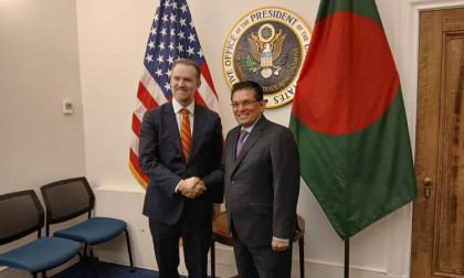 Khalilur Rahman meets the US Trade Representative. Jamieson Greer in Washington, DC
