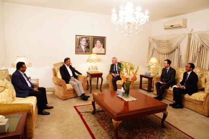 Swiss envoy pays courtesy call on Tarique Rahman