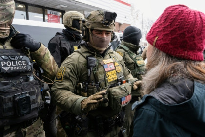 Defiant protests over US immigration crackdown, child’s detention
