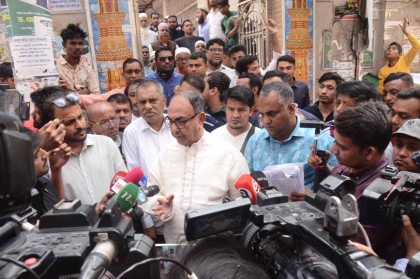 Mirza Abbas conducts election campaign in Malibagh