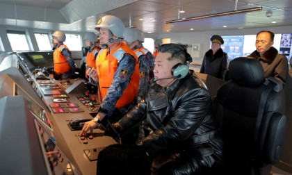 Kim oversees naval destroyer, cruise missile test: state media