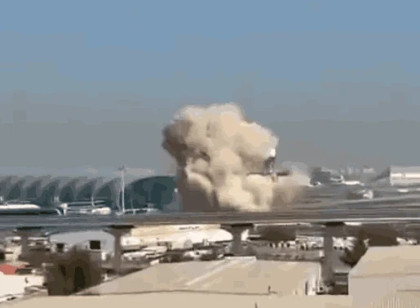 Dubai Airport halts flights after security interception