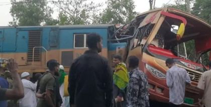 Fatal Bus-Train Collision in Cumilla Leaves 12 Dead
