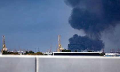 Iran attack sparks fire on tanker at Dubai port