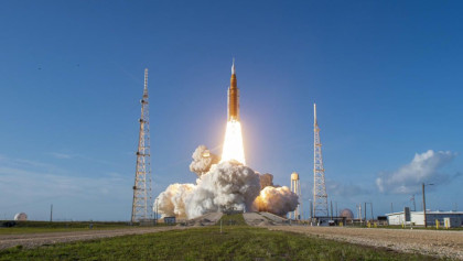 NASA sends four astronauts toward moon in landmark mission
