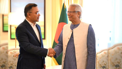 Yunus presented ‘July Uprising trophy’ to Tarique Rahman, claims Shahe Alam