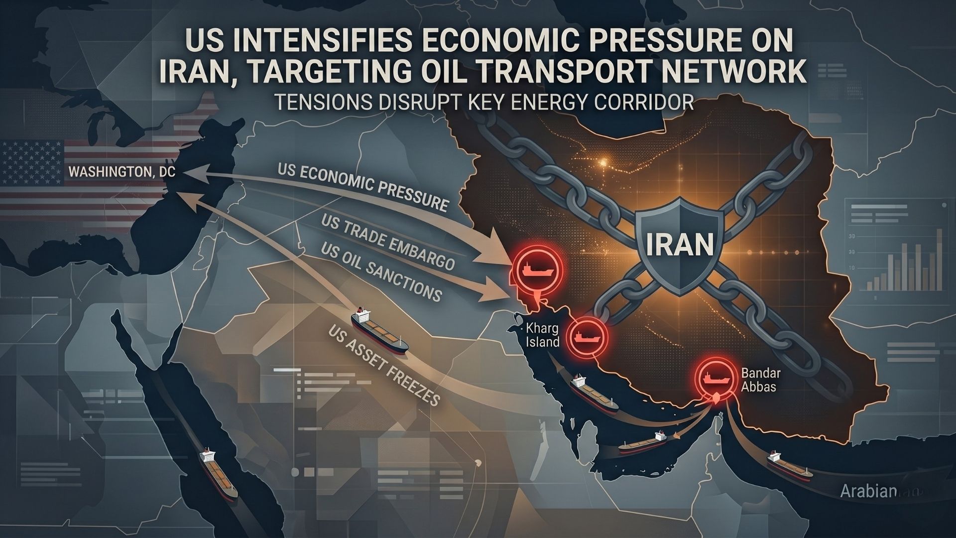 US expands pressure on Iran’s oil shipping as tensions in the Strait of Hormuz escalate