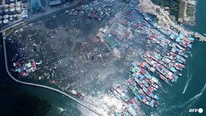 Massive blaze in Malaysia’s Sabah destroys 1,000 Stilt Homes