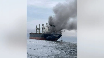 Iran fires on container ship in Hormuz