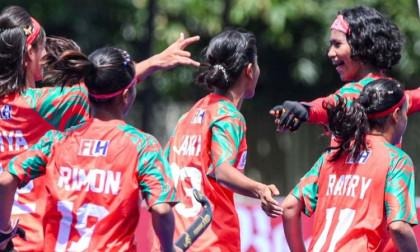 Bangladesh women's hockey team stands top of group A 