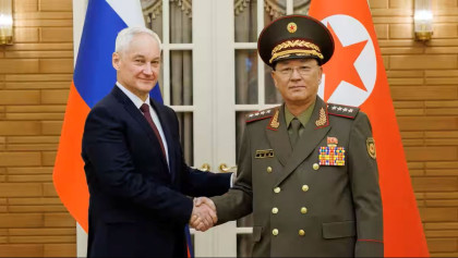Russian defence minister reaches North Korea, Putin sends telegram to Kim
