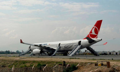 288 escape unharmed as Turkish airlines flight catches fire in Nepal