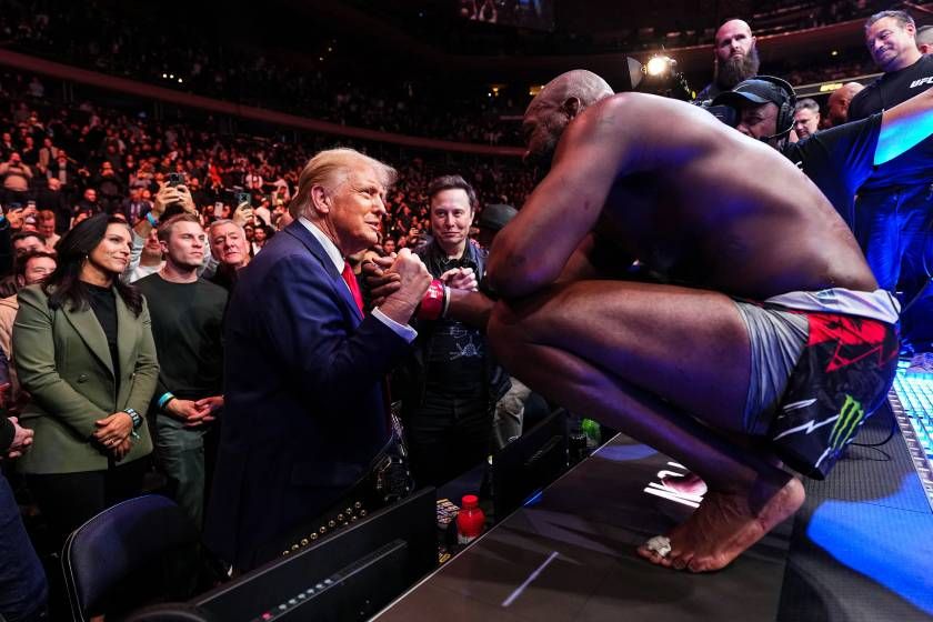 Trump brings UFC fight night to White House on 80th birthday