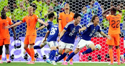 Japan fight back twice to earn dramatic draw against Netherlands