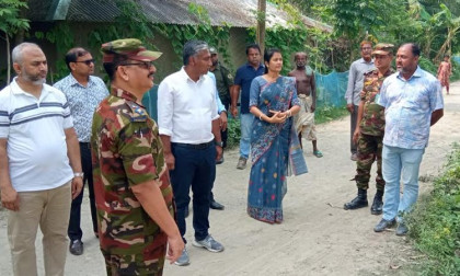 PMO chief coordinator visits Dumuria to inspect canal excavation