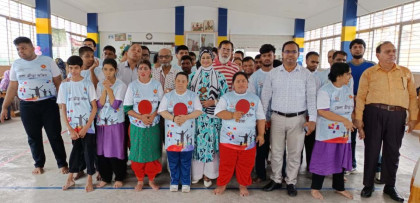 Children with special needs participate in inspiring sports competitions