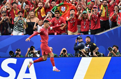 Ronaldo scores twice as Portugal rout Uzbekistan