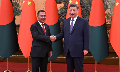 Tarique Rahman meets Xi Jinping