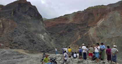 Myanmar jade mine collapse kills 5, search continues for 15 missing