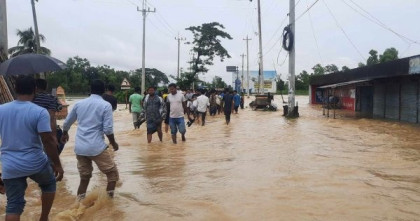 Rising river levels trigger flood fears in Habiganj, Moulvibazar