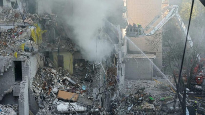 11 wounded as Russian ballistic missiles strike Kyiv