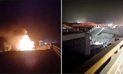 US airstrikes target Iran's airport, railway station, bridges