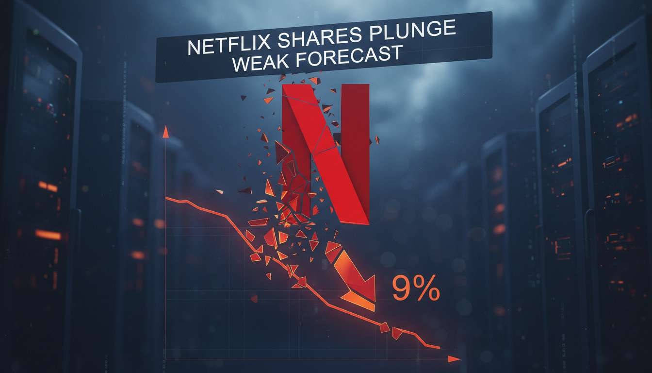 Netflix’s share sinks 9% as show line-up weakens