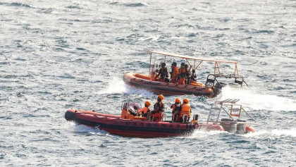 Five Indonesian survivors rescued 3 days after the boat sank