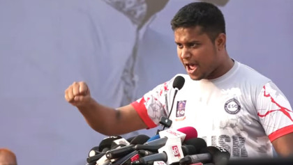 বাংলাদেশে দিল্লির মসনদ জ্বালিয়ে দেওয়া হবে: হাসনাত