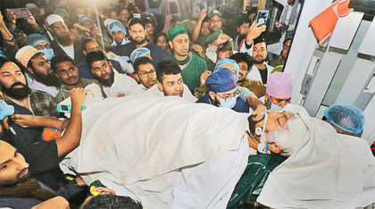 হাদির শারীরিক অবস্থায় আশাবাদের কোনো ইঙ্গিত নেই