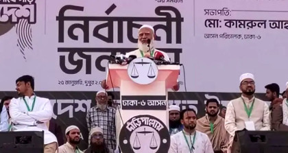 ‘হ্যাঁ’ মানে আজাদি, ‘না’ মানে গোলামি: জামায়াত আমির