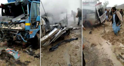 পাকিস্তানে সড়ক দুর্ঘটনায় নিহত ১১